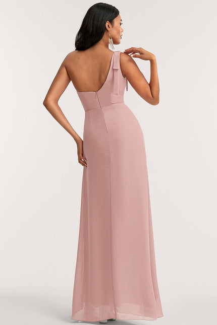 Robe Cérémonie Mousseline Rose Pâle - gallery 4