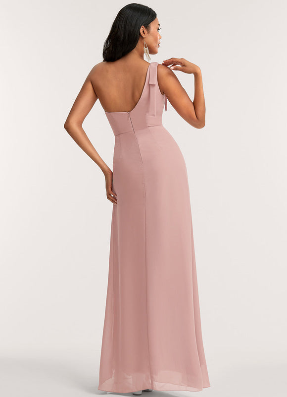 Robe Cérémonie Mousseline Rose Pâle - gallery 4