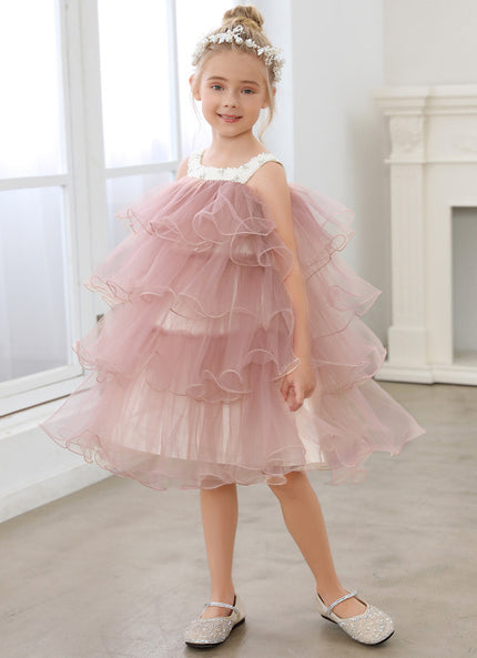 Robe Cérémonie Tulle Volante