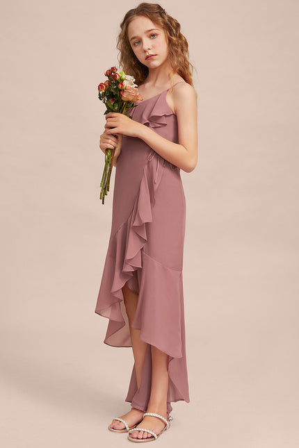 Robe Cérémonie Asymétrique Volants - gallery 4