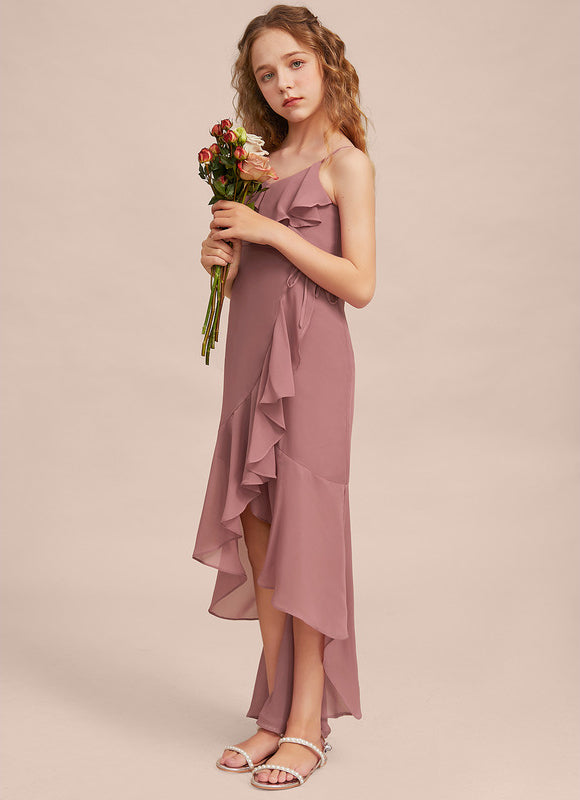 Robe Cérémonie Asymétrique Volants - gallery 4