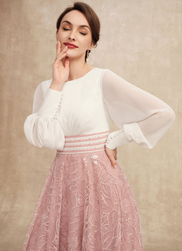 Robe Cérémonie Florale Éclatante - gallery 1