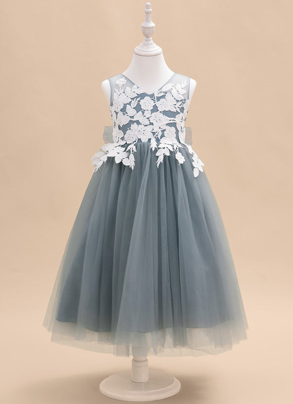 Robe Cérémonie Tulle Bleu Pâle - gallery 2