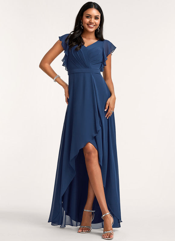 Robe Cérémonie Fluide Marine Élégante - gallery 2