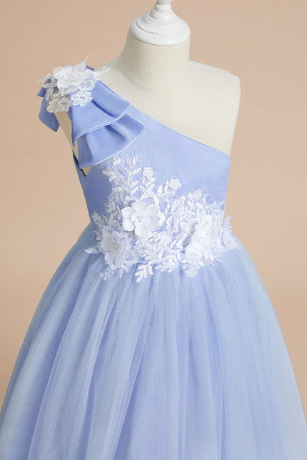 Robe Cérémonie Bleu Pastel Élégant - gallery 4