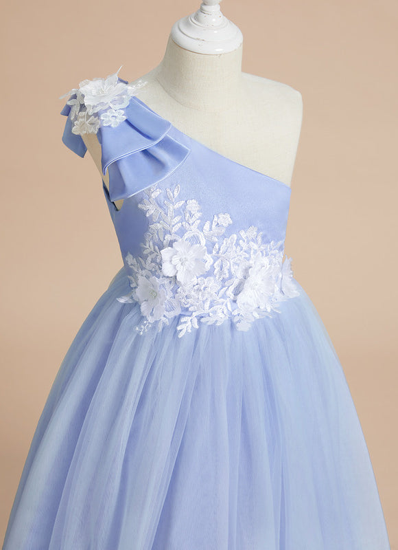 Robe Cérémonie Bleu Pastel Élégant - gallery 4