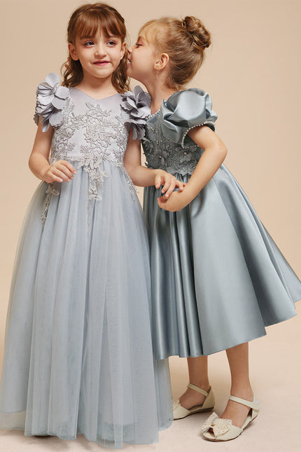 Robe Cérémonie Tulle Satinée - gallery 1