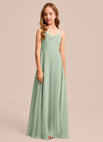 Robe Cérémonie Vert Doux Élégant