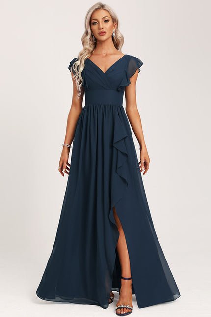 Robe Cérémonie Longue Volants Rose - gallery 6