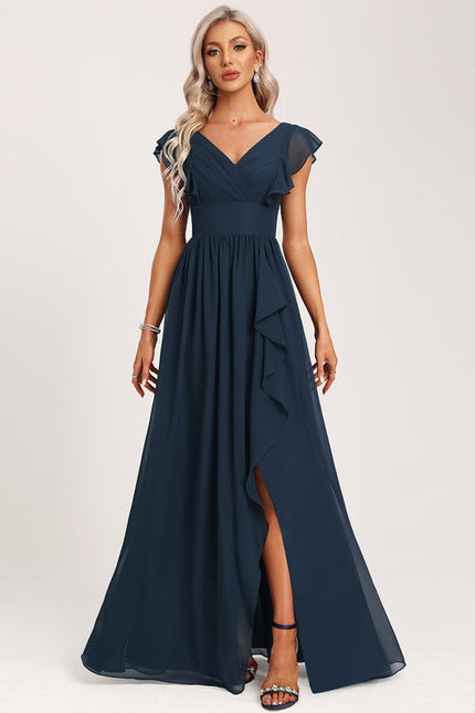 Robe Cérémonie Longue Volants Rose - gallery 6