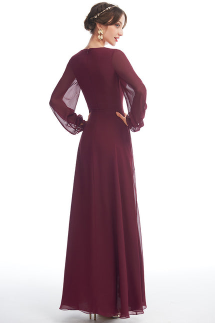 Robe Cérémonie Fluide Marine Élégante - gallery 4