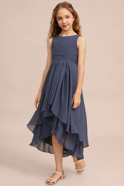 Robe Cérémonie Mousseline Marine