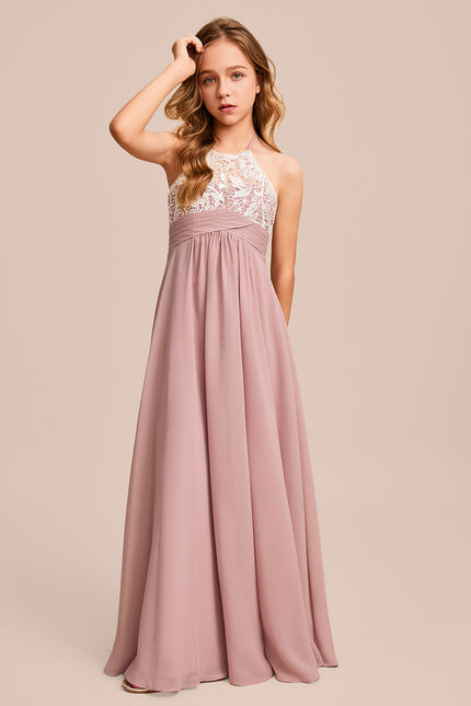 Robe Cérémonie Longue Rose Douce - gallery 3