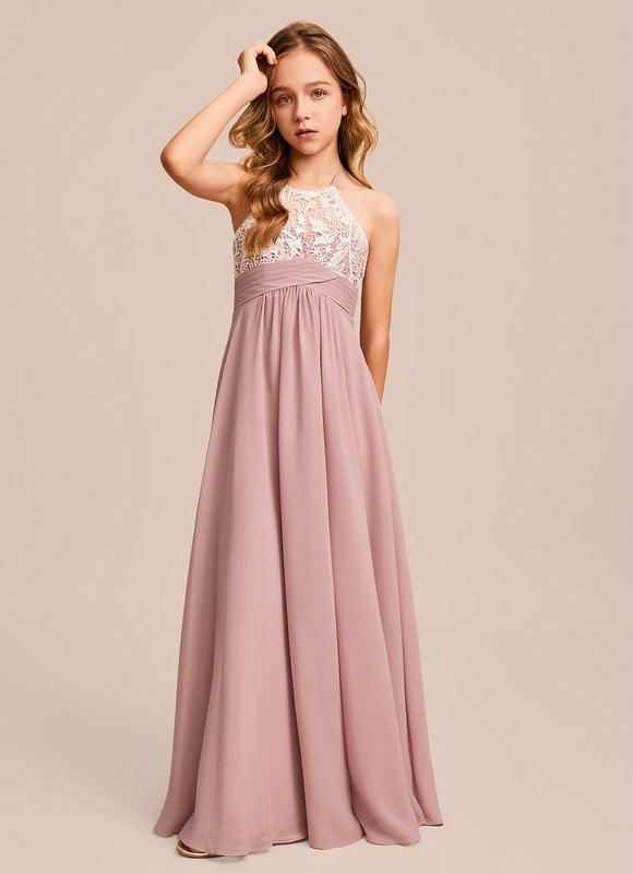 Robe Cérémonie Longue Rose Douce - gallery 3