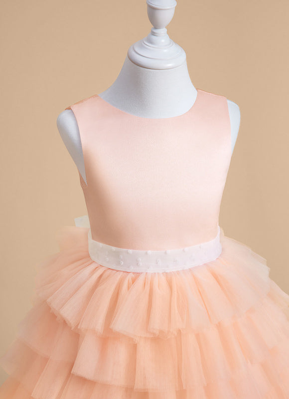 Robe Cérémonie Volants Pêche - gallery 3