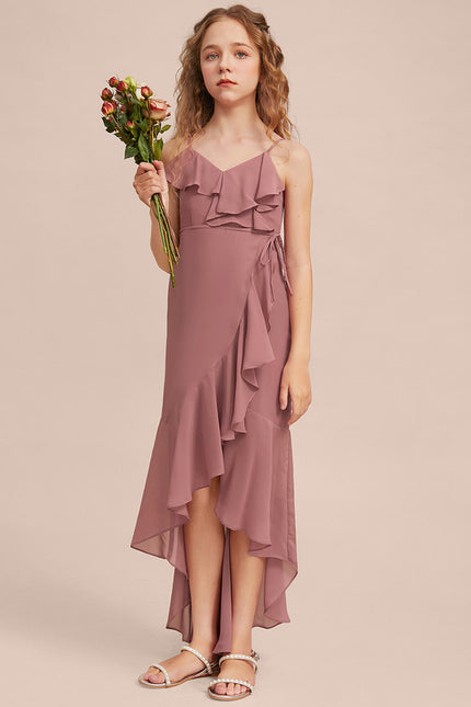Robe Cérémonie Asymétrique Volants - gallery 1