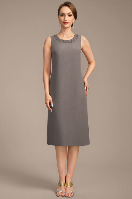 Robe Cérémonie Grise Élégante - gallery 7