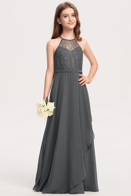 Robe Cérémonie Grise Éthérée - gallery 2