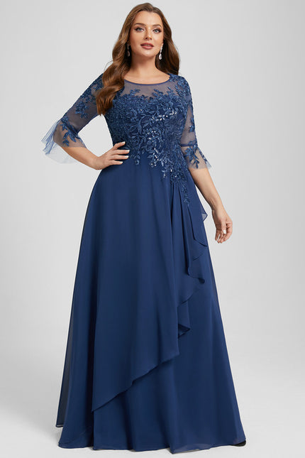 Robe Cérémonie Fluide Dentelle - gallery 7