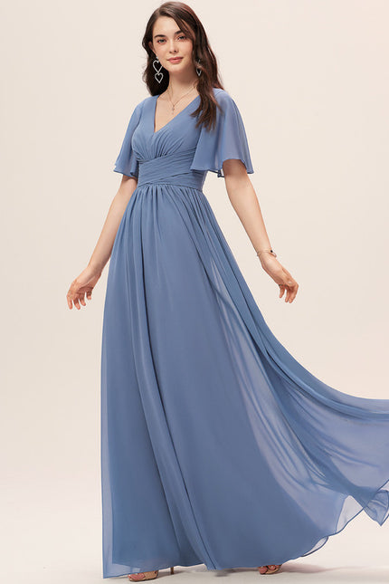 Robe Cérémonie Longue Volants Rose - gallery 2