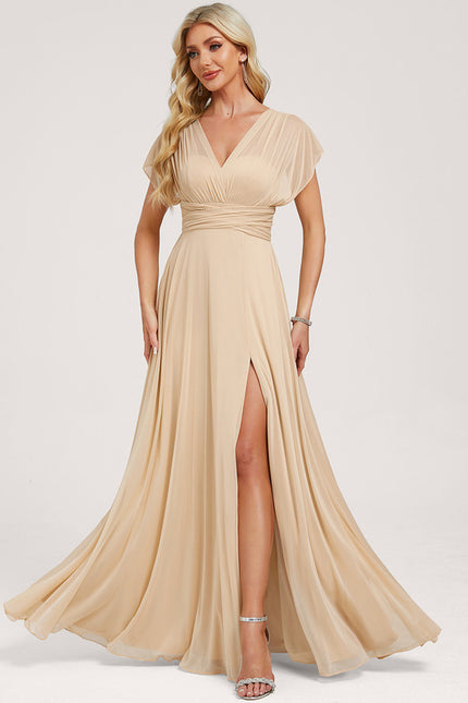 Robe Cérémonie Élégante Sable - gallery 2