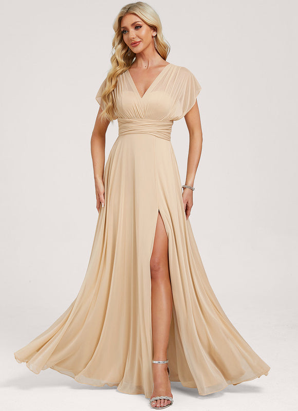 Robe Cérémonie Élégante Sable - gallery 2
