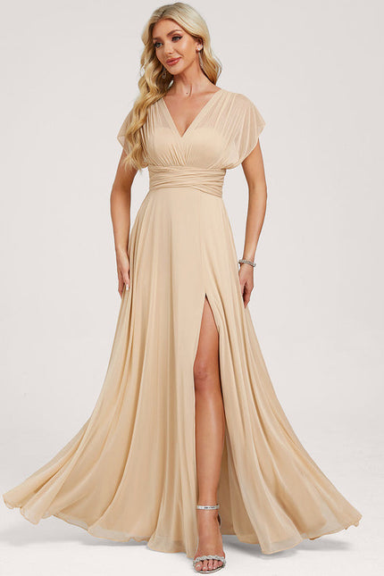 Robe Cérémonie Élégante Sable - gallery 2