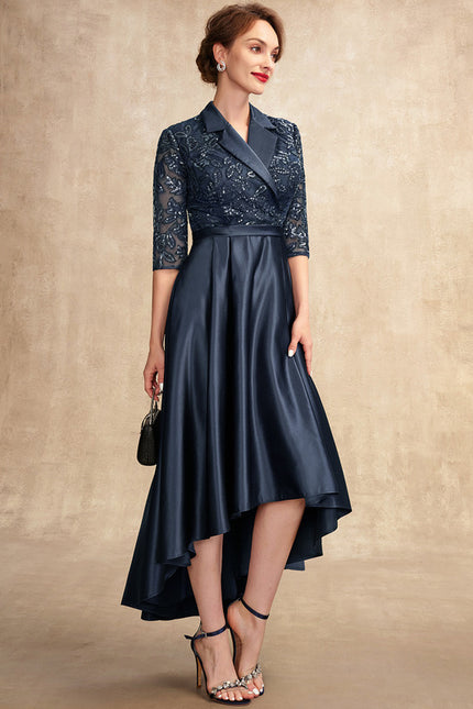 Robe Cérémonie Satinée Nuit - gallery 5