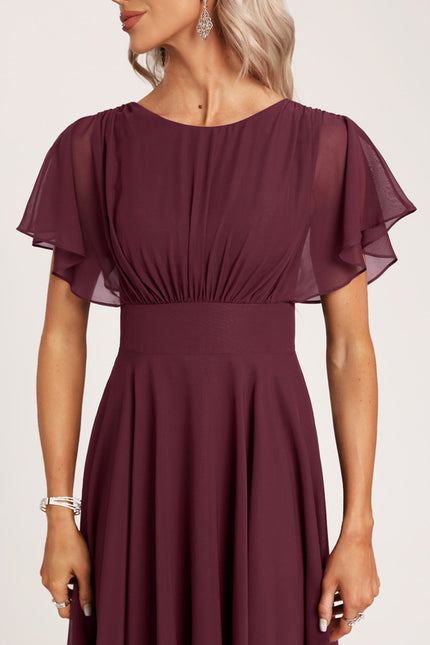 Robe Cérémonie Col Rond Volantée - gallery 4