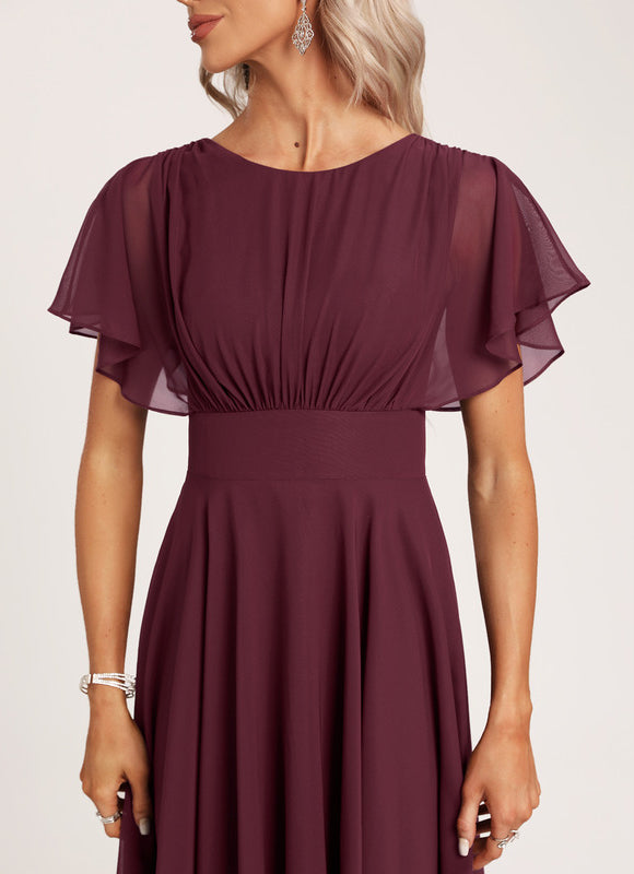 Robe Cérémonie Col Rond Volantée - gallery 4