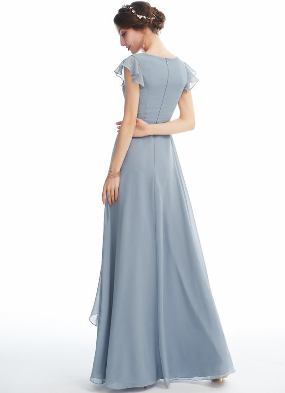 Robe Cérémonie Longue Volants Rose - gallery 1