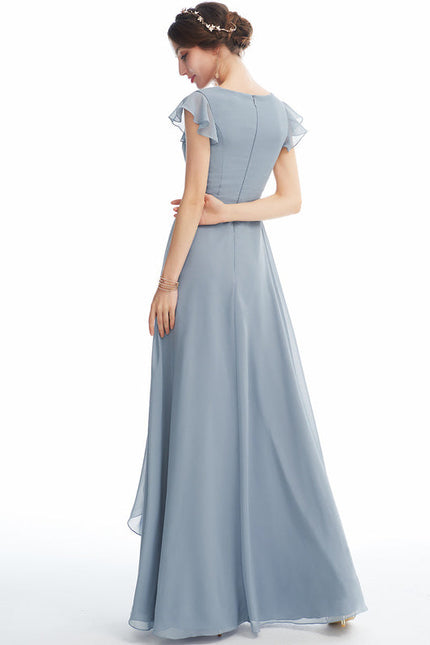 Robe Cérémonie Longue Volants Rose - gallery 1
