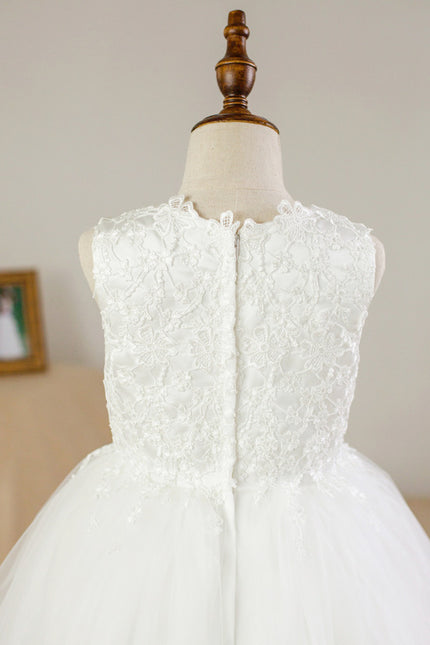 Robe Cérémonie Nuptiale Enfant Satinée - gallery 3