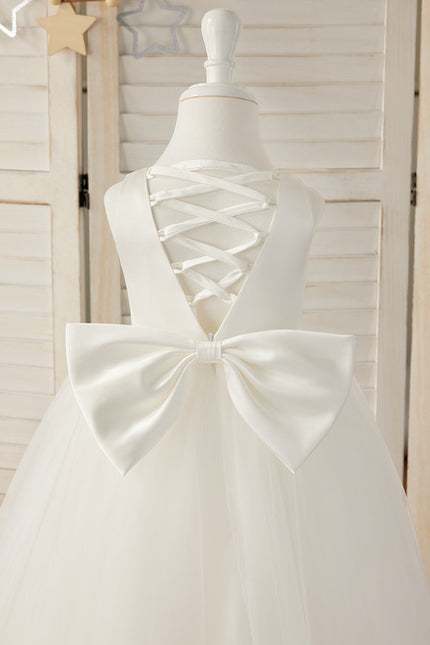 Robe Cérémonie Satinée Évasée - gallery 1