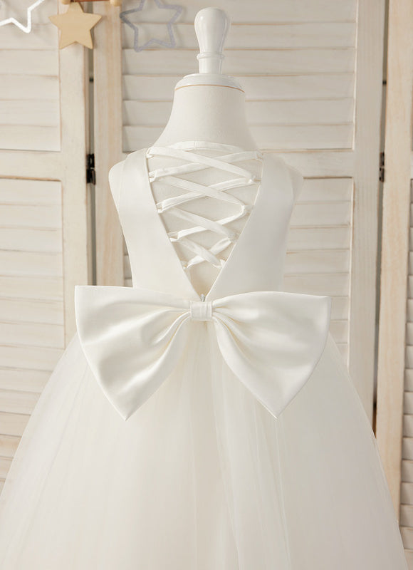 Robe Cérémonie Satinée Évasée - gallery 1