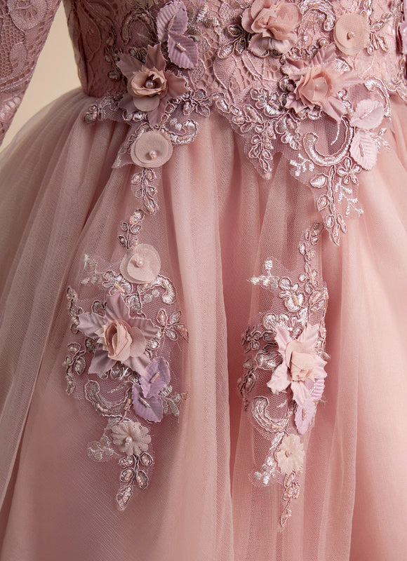 Robe Cérémonie Mariage Tulle Fille - gallery 6