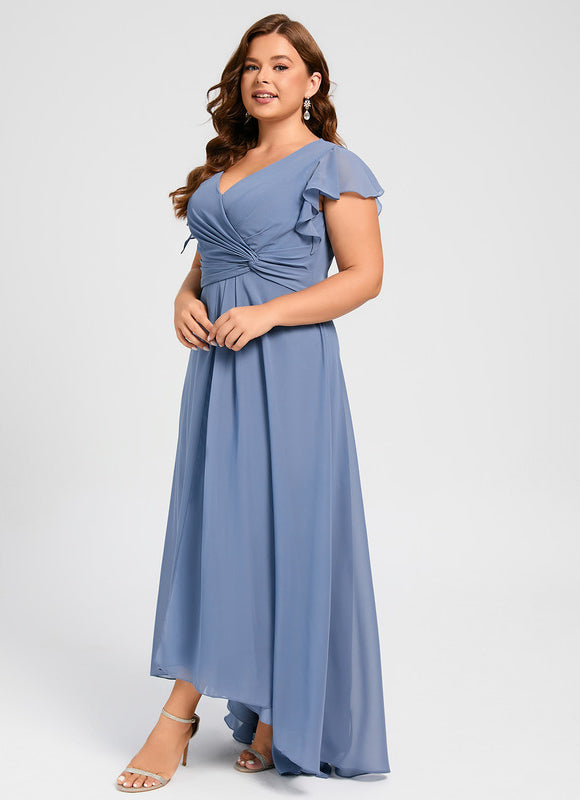 Robe Cérémonie Fluide Marine Élégante - gallery 8