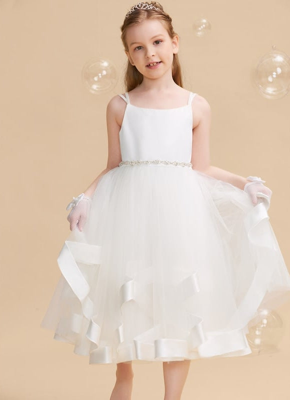 Robe Cérémonie Satinée Éblouissante - gallery 4