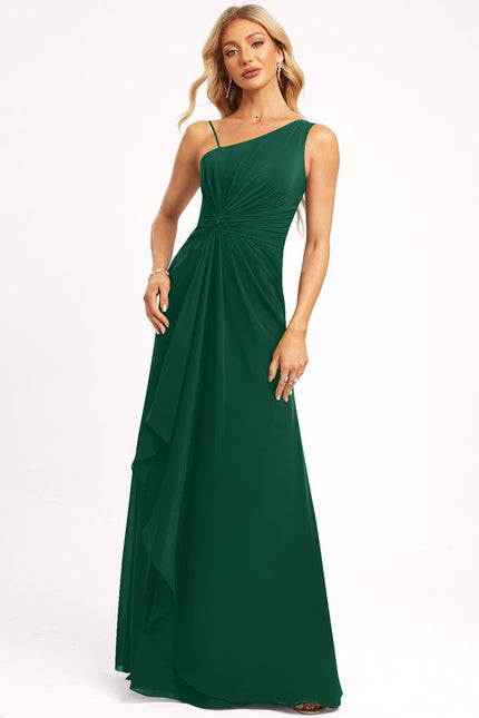 Robe Cérémonie Élégance Asymétrique Vert - gallery 4