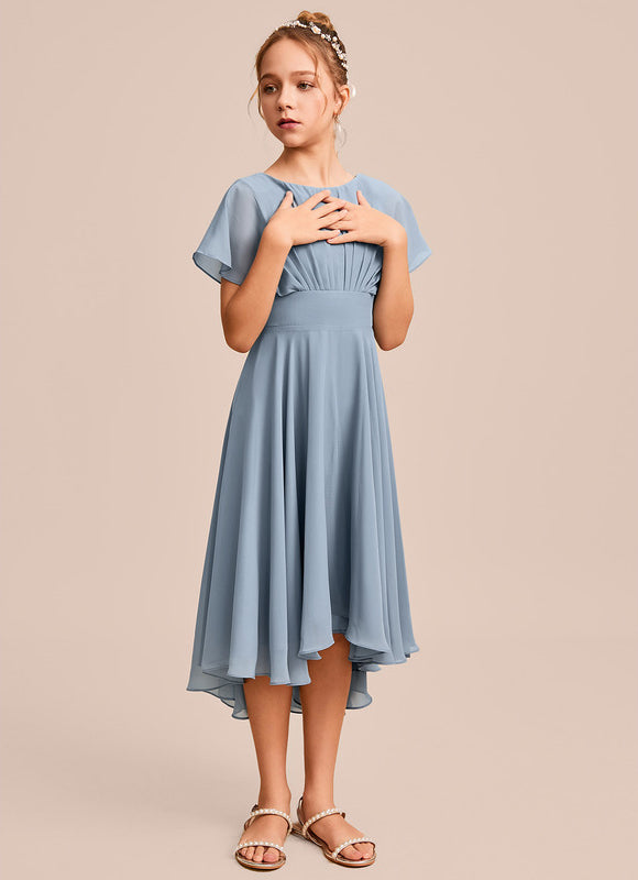 Robe Cérémonie Mousseline Marine - gallery 5