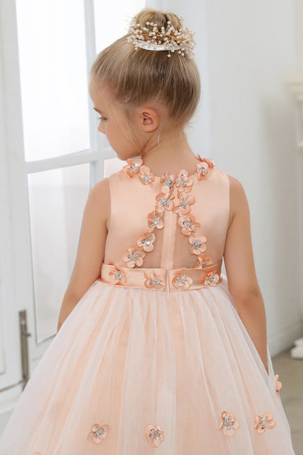 Robe Cérémonie Satinée Florale - gallery 5