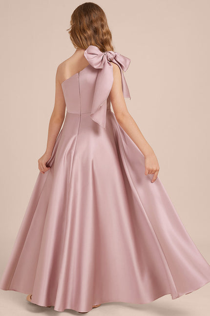 Robe Cérémonie Asymétrique Rose - gallery 3