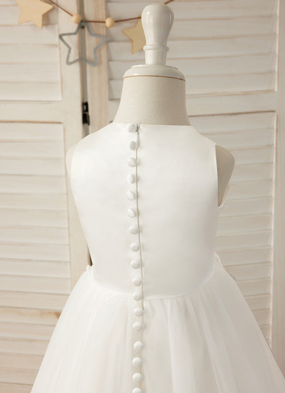 Robe Cérémonie Tulle Élégante - gallery 1