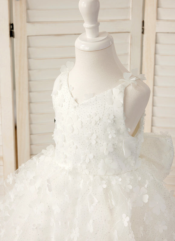 Robe Cérémonie Enfant Fleurie - gallery 7