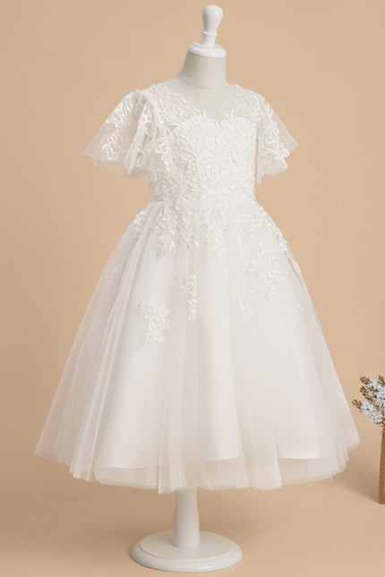 Robe Blanche Ceremonie Fille - gallery 3