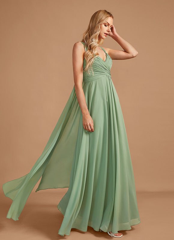 Robe Cérémonie Longue Volants Rose