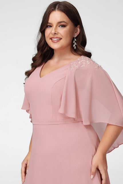 Robe Cérémonie Longue Rose Élégante - gallery 8