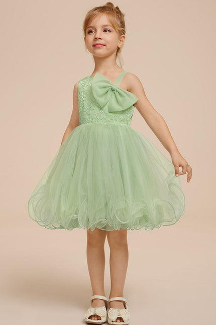Robe Cérémonie Tulle Verte - gallery 1