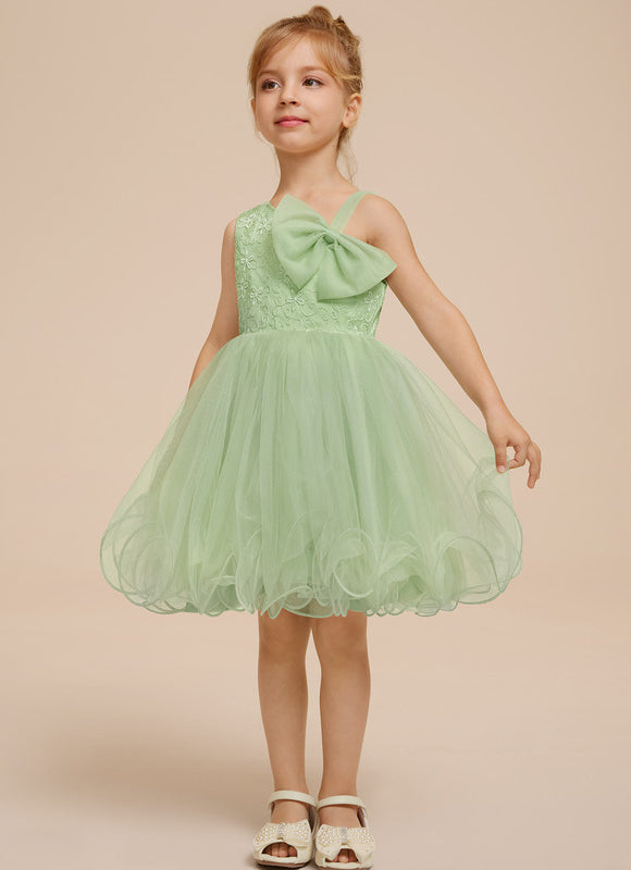 Robe Cérémonie Tulle Verte - gallery 1