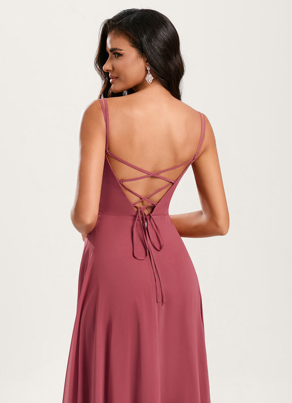 Robe Cérémonie Longue Volants Rose - gallery 6